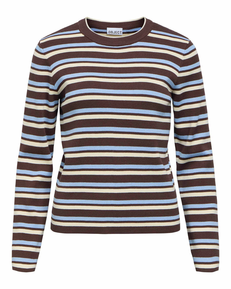 OBJESTER L/S RE KNIT PULLOVER