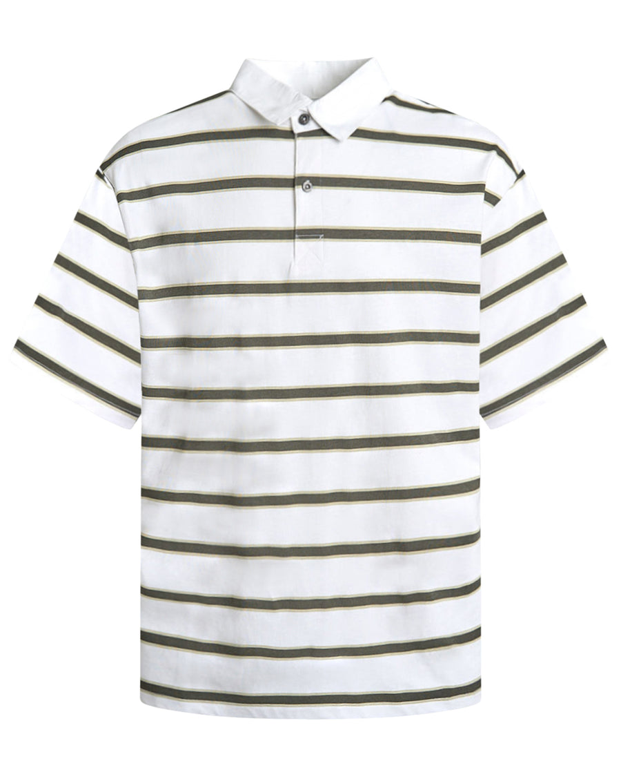 Striped polo ss tee
