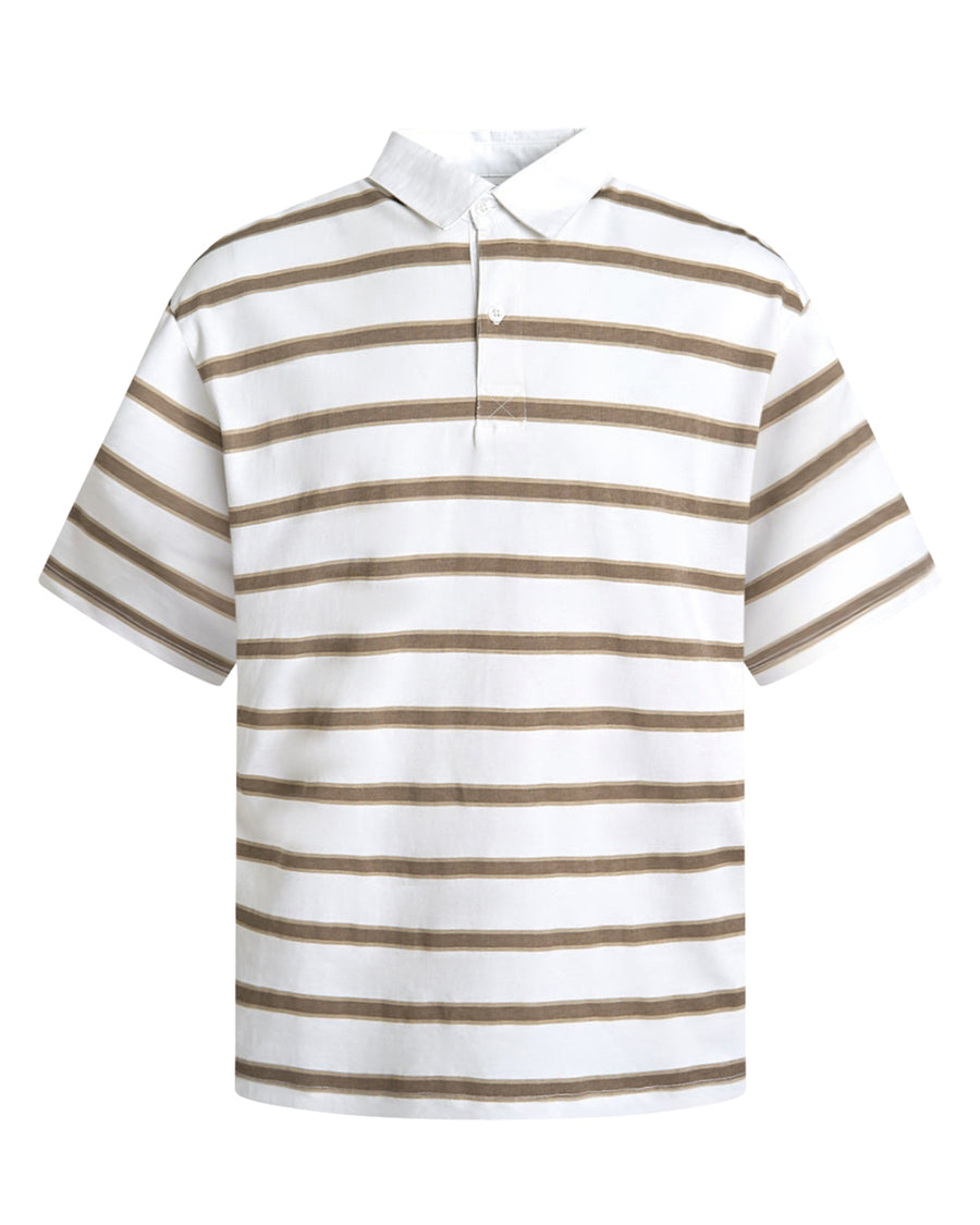 Striped polo ss tee