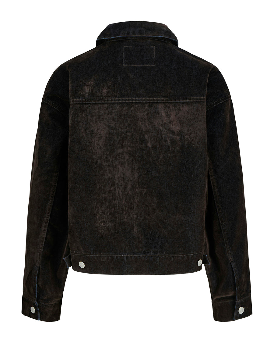 JXMIA FLOCK LS DENIM JACKET