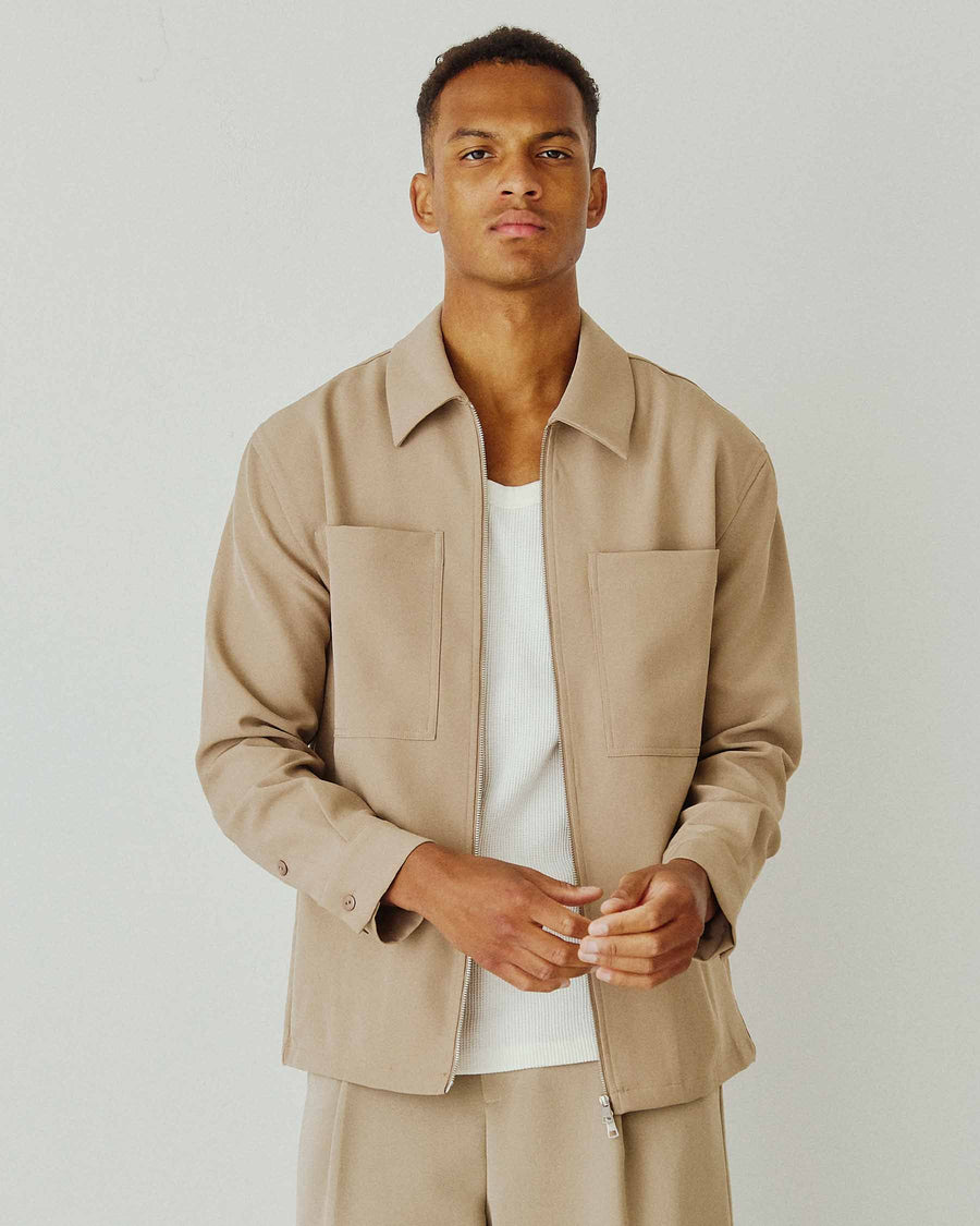 Matt Zip Overshirt