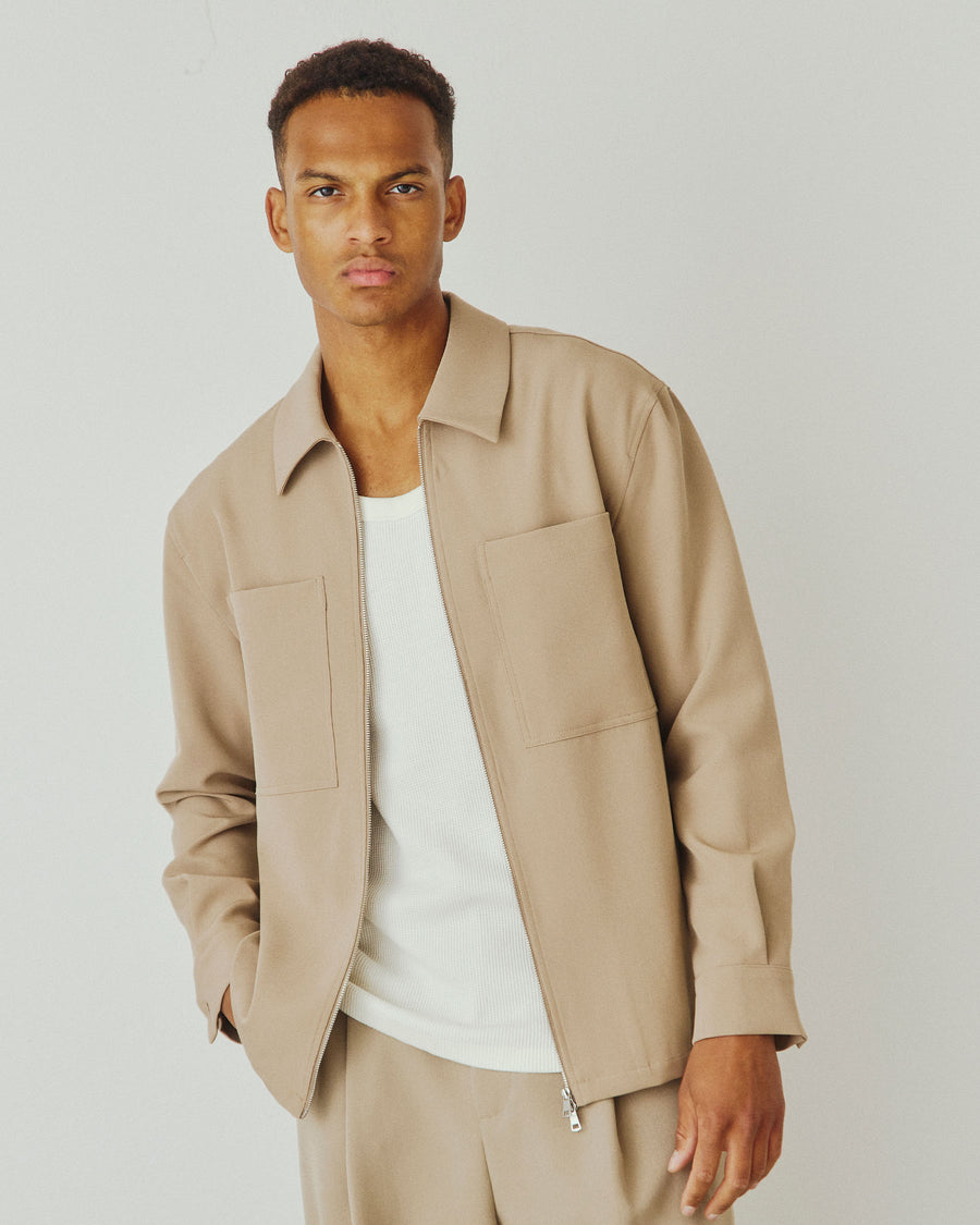 Matt Zip Overshirt