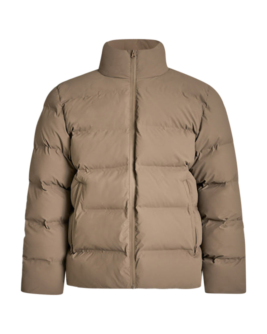 Coated puffer jacket