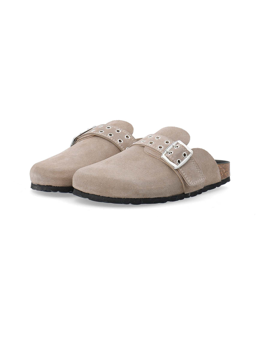 Biamiami buckle mule suede