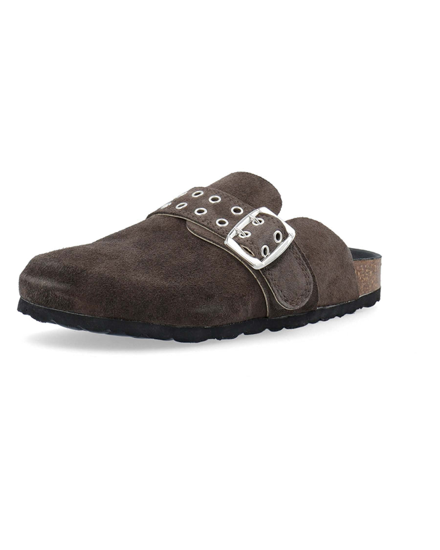 Biamiami buckle mule suede