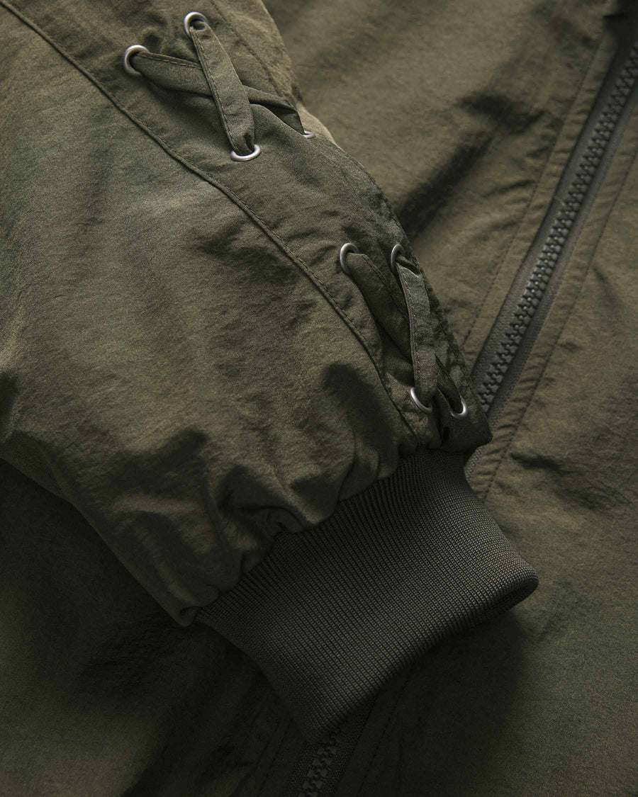 JXEMBER LACE UP BOMBER JACKET