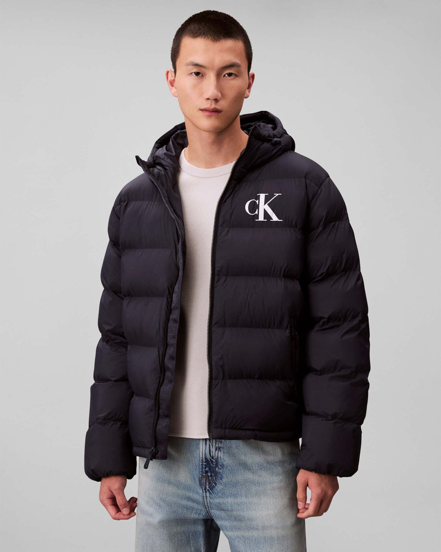 LS NYLON MONOGRAM PUFFER JKT