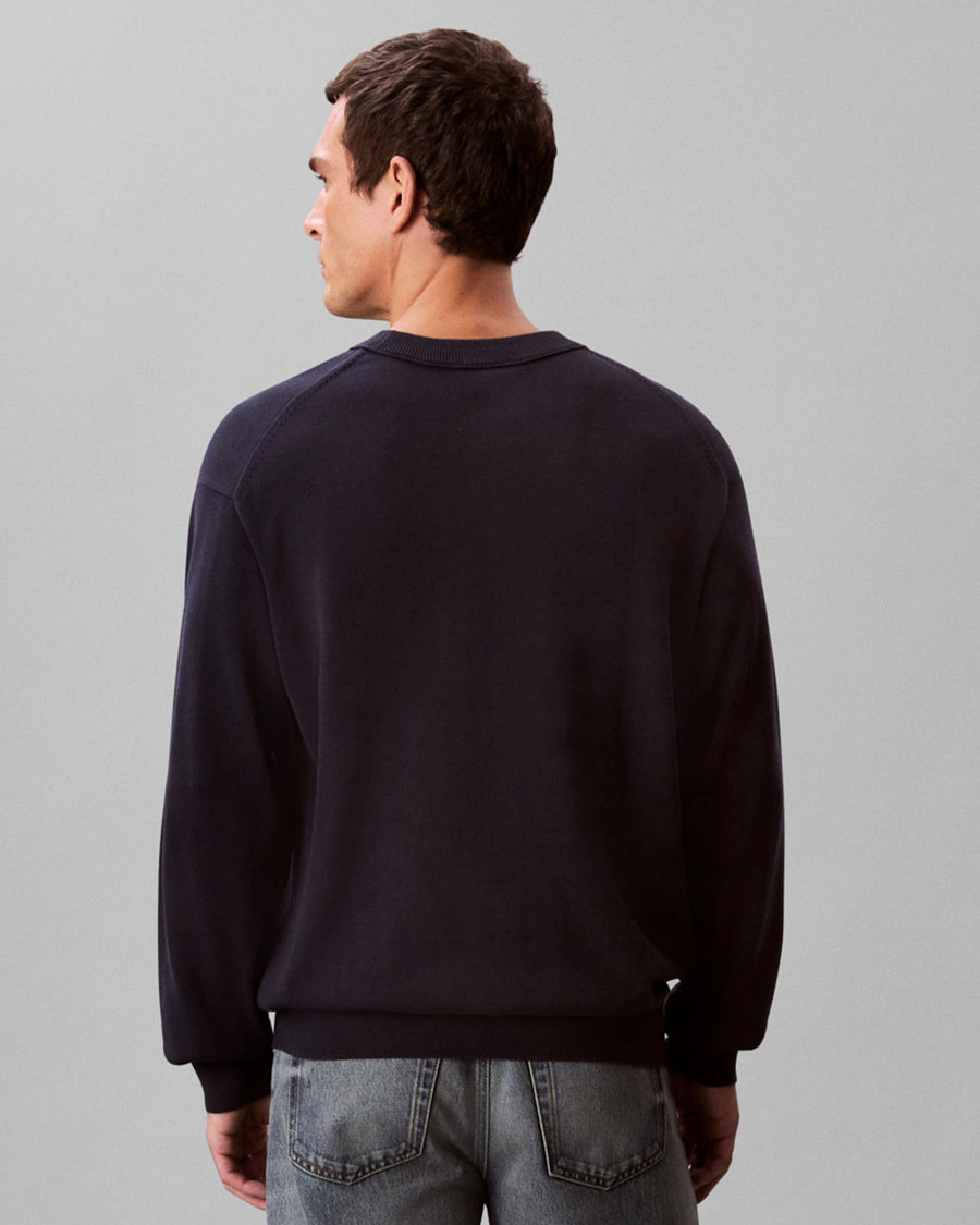 EU LS COTTON RELAXED CREWNK