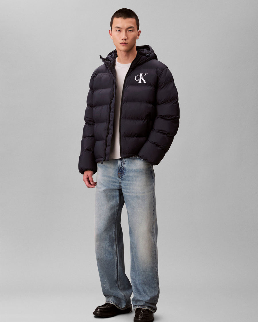 LS NYLON MONOGRAM PUFFER JKT