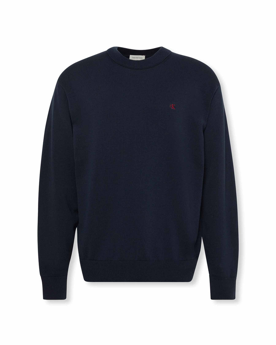 EU LS COTTON RELAXED CREWNK