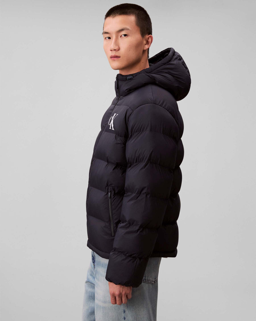 LS NYLON MONOGRAM PUFFER JKT