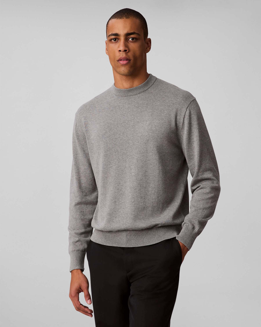 EU LS COTTON RELAXED CREWNK