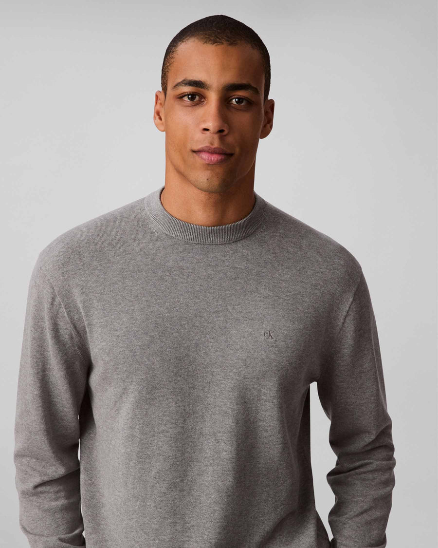 EU LS COTTON RELAXED CREWNK