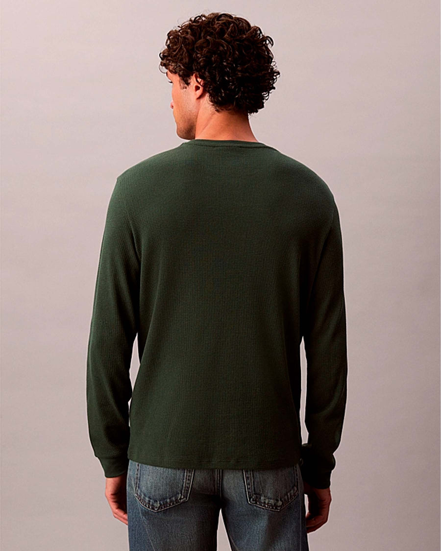 LS WAFFLE BADGE CREWNK TEE