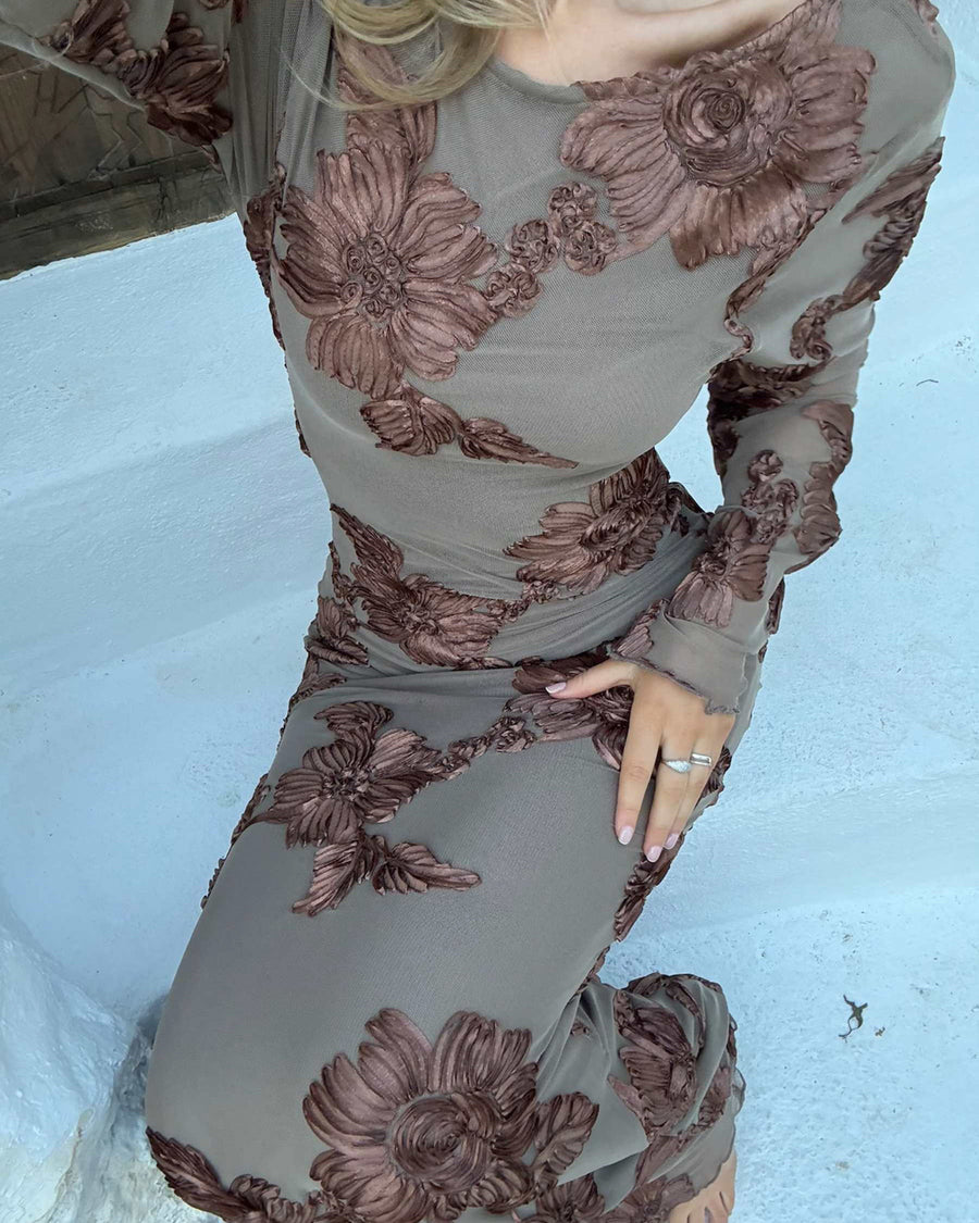 Floraic mesh dress