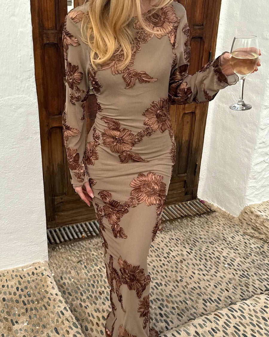 Floraic mesh dress
