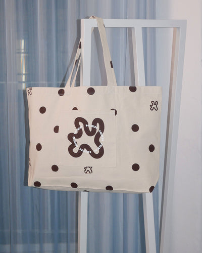 Shopper signatur brown dotsThumbnail