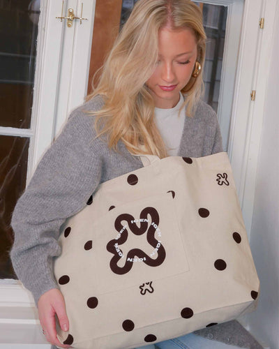 Shopper signatur brown dotsThumbnail