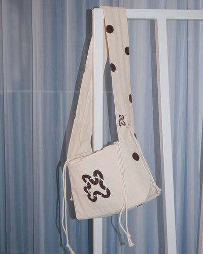 Shopper ruffle brown dotsThumbnail