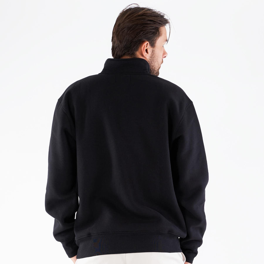 Half zip logo sweat