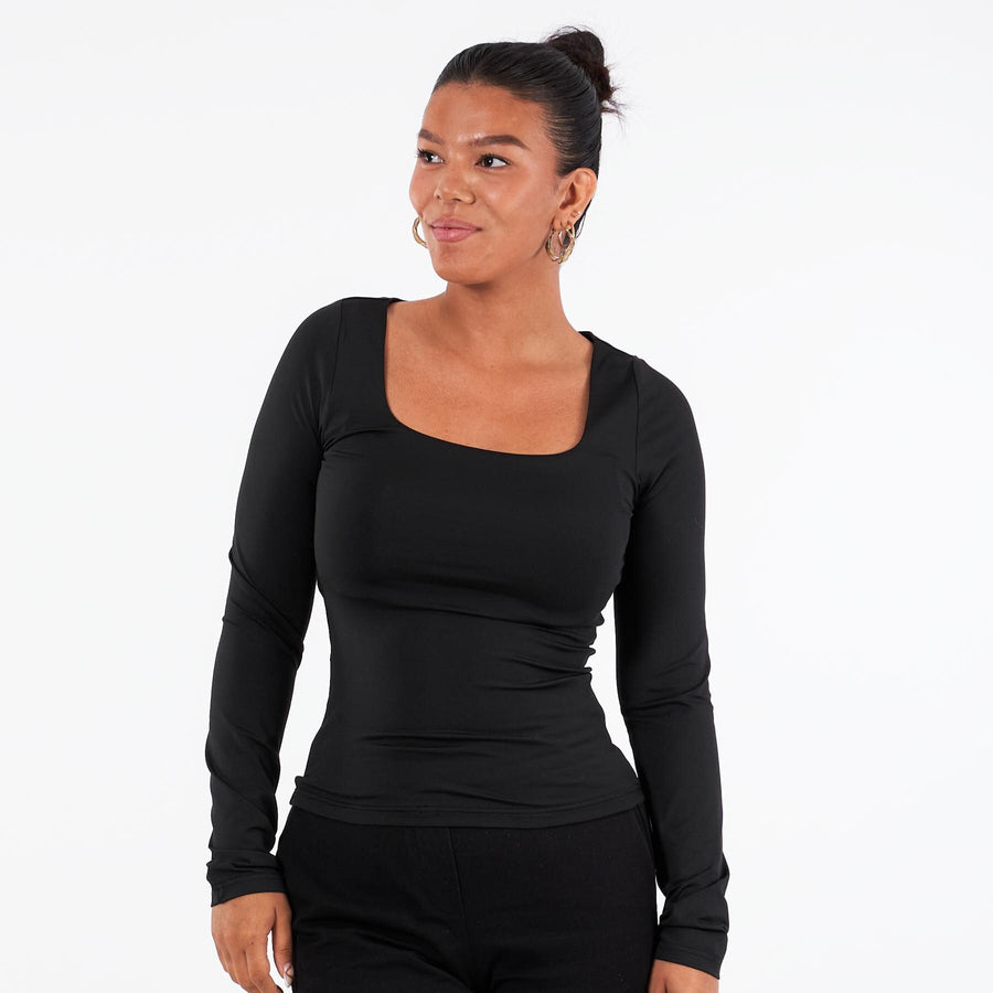 Sigga square neck ls