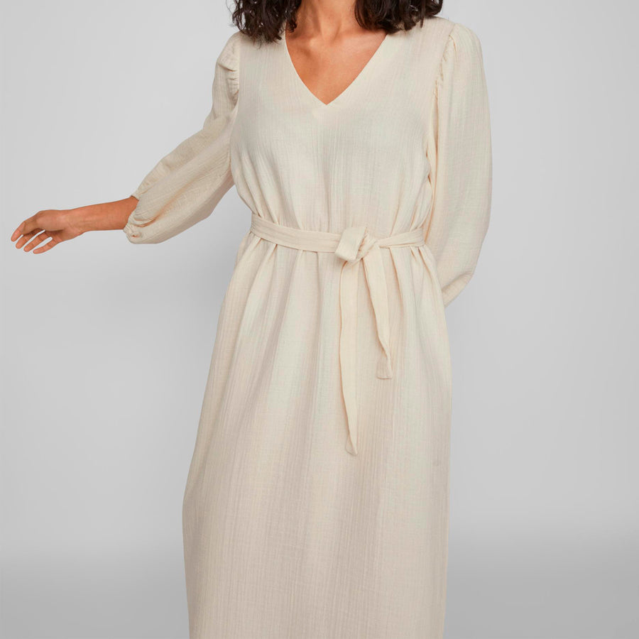Vilania v-neck 7/8 calf dress
