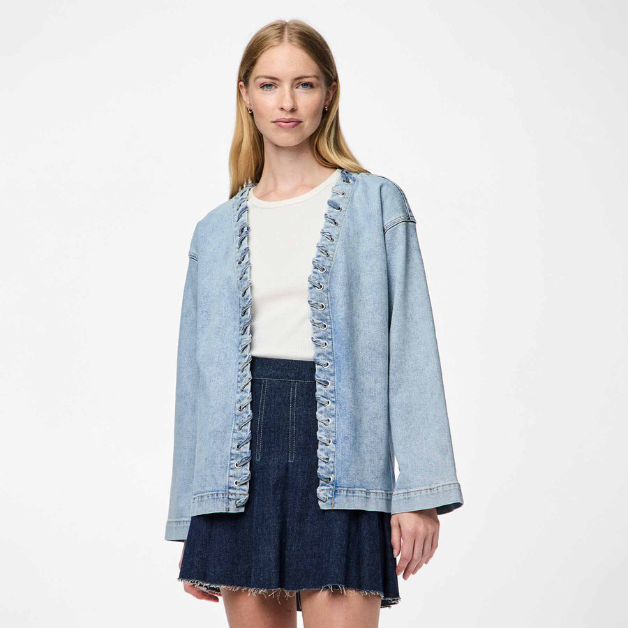 Pcfenda ls denim jacket