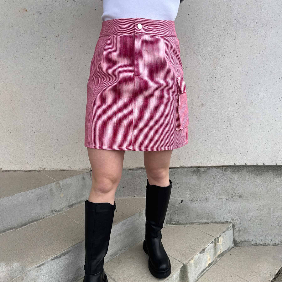 Purcasso pinstripe skirt