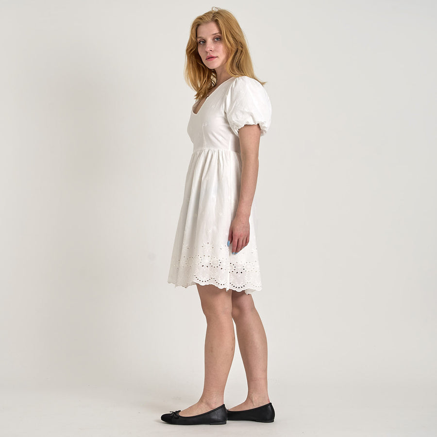 Viaba s/s v-neck dress