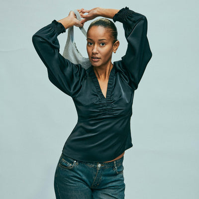 Evie satin blouseThumbnail