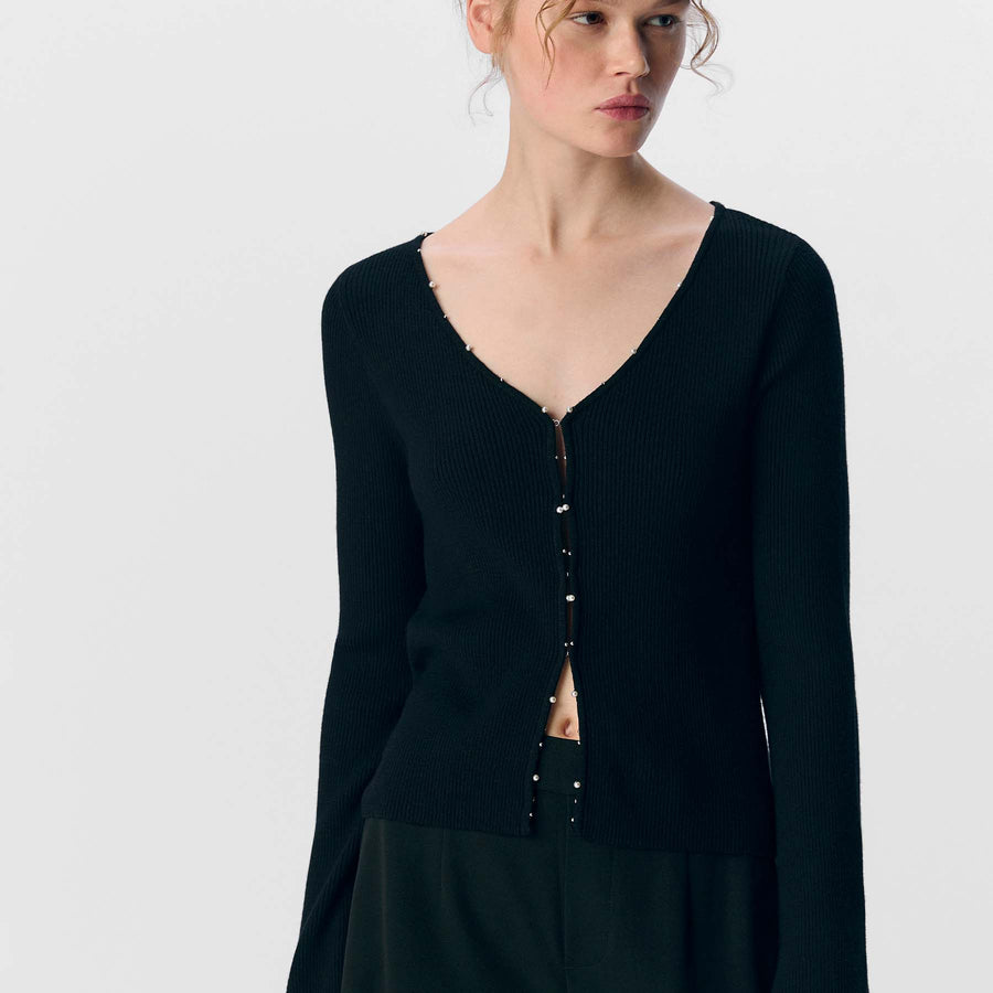 Objcostica l/s cardigan knit