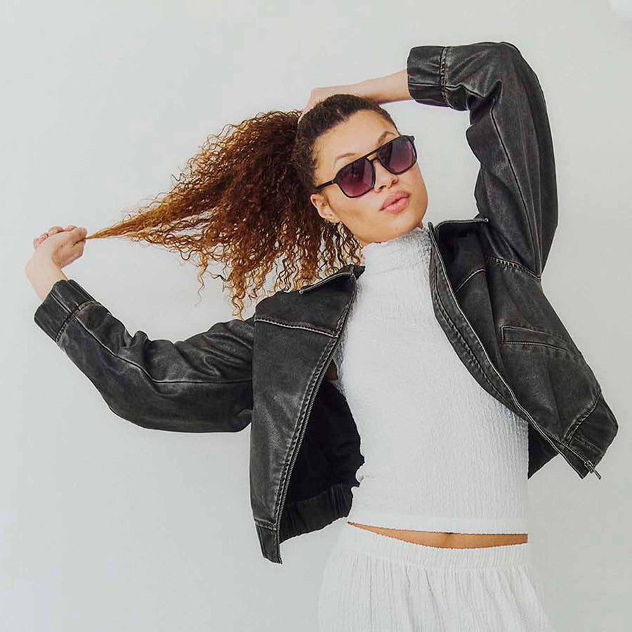 Objscarlet biker jacket