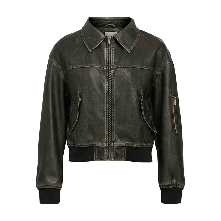 Objscarlet biker jacket