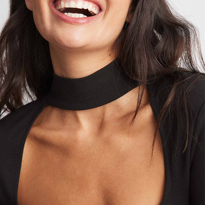 Square neck choker mini dressThumbnail