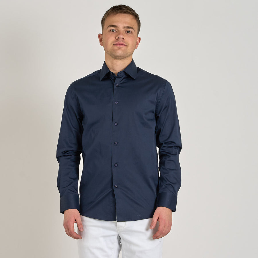 Poplin stretch shirt