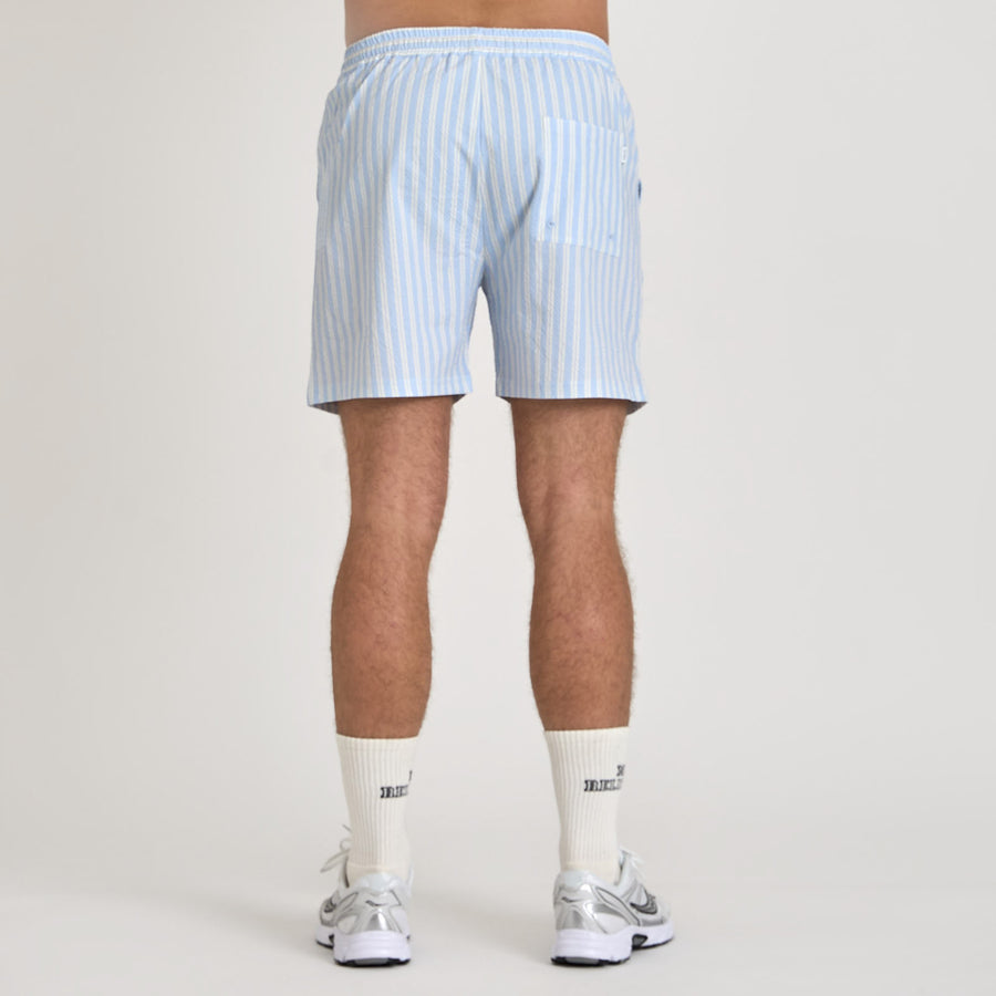 Seersucker swim shorts
