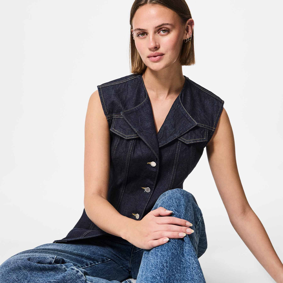 Pcnua sl fitted denim vest