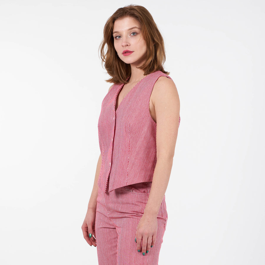 Purcasso pinstripe vest