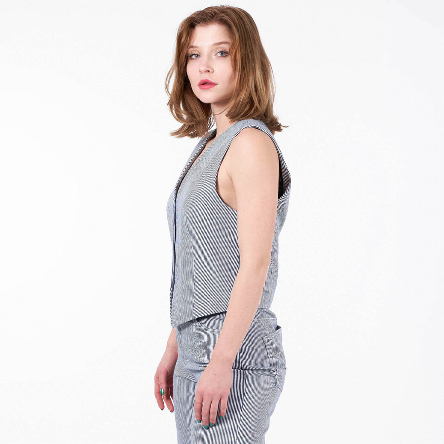 Purcasso pinstripe vest