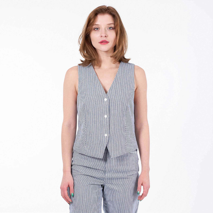 Purcasso pinstripe vest