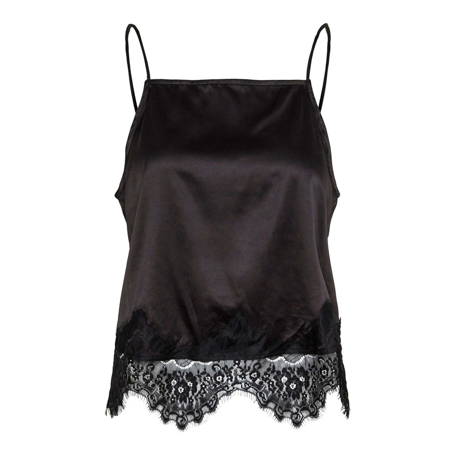 Pcnomi strap lace top