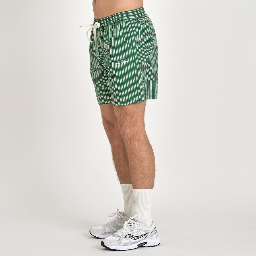 Seersucker swim shorts