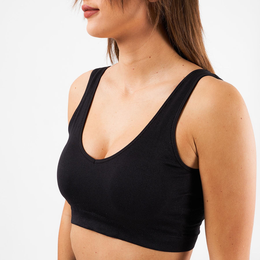 Pcsymmi rib bra 2-pack