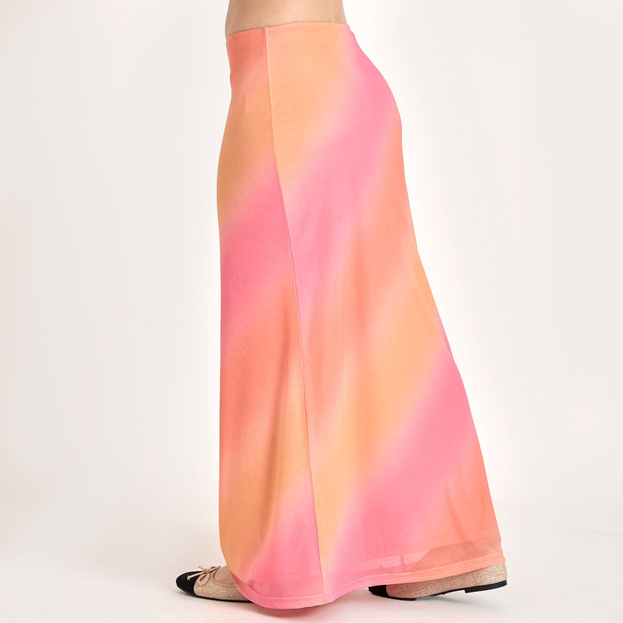 Purmillymy mesh long skirt