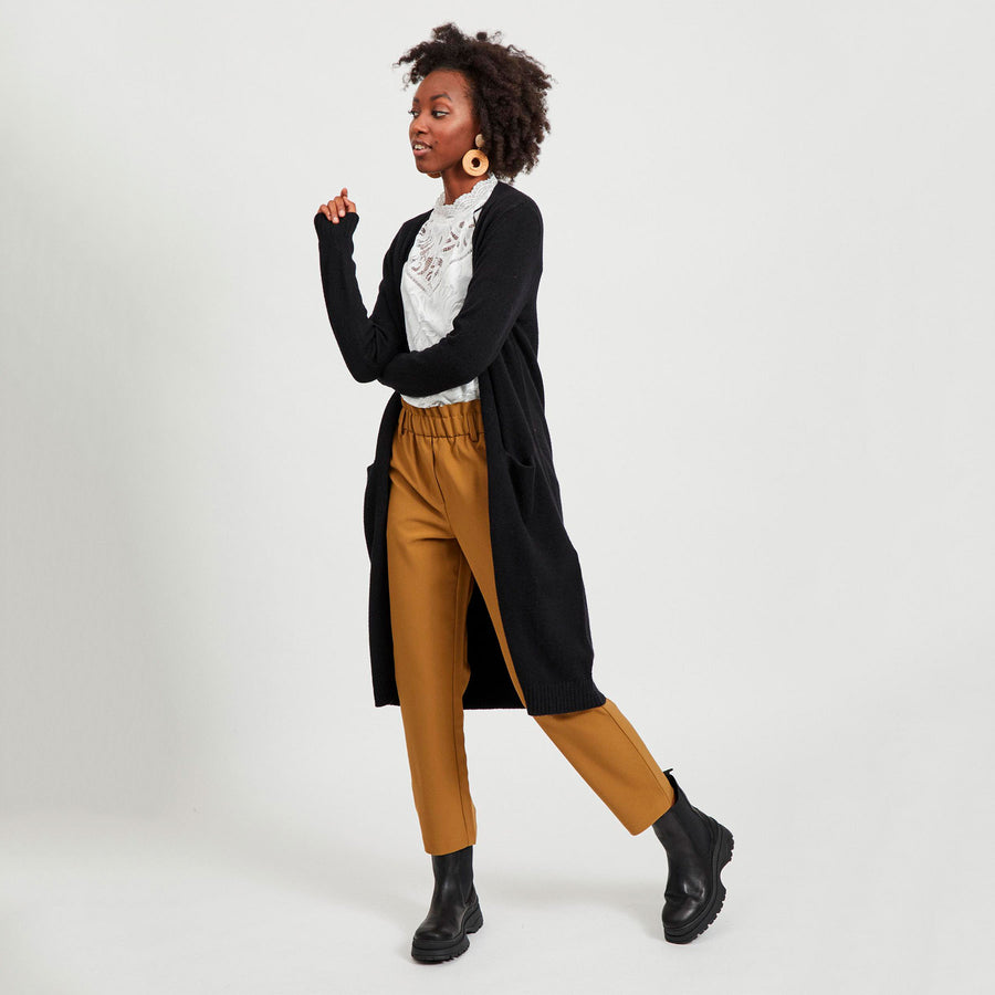 Viril long knit cardigan