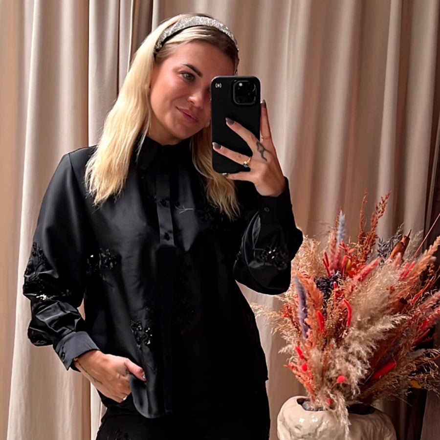 Viravenna l/s sequin shirt