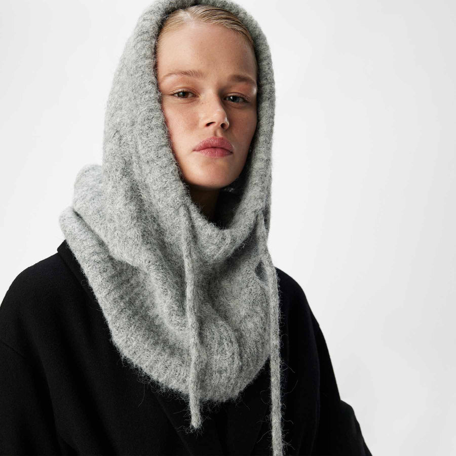 Objmilu cable knit balaclava