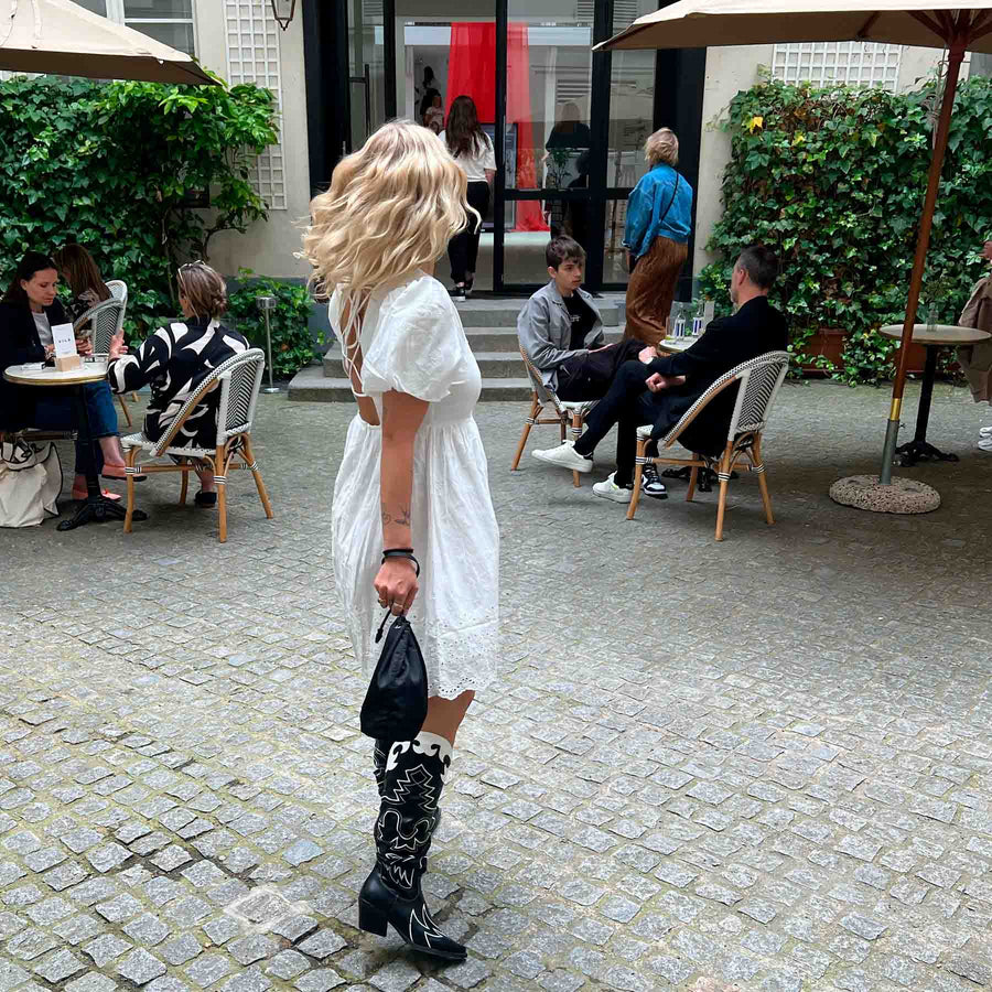 Viaba s/s v-neck dress