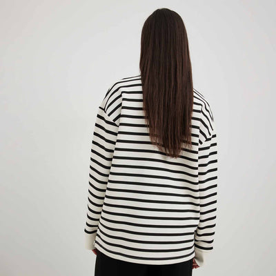 Striped oversized sweatshirtThumbnail