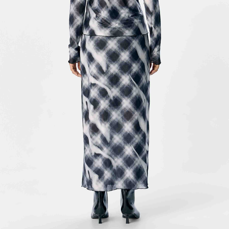 Objmontana mw midi mesh skirt